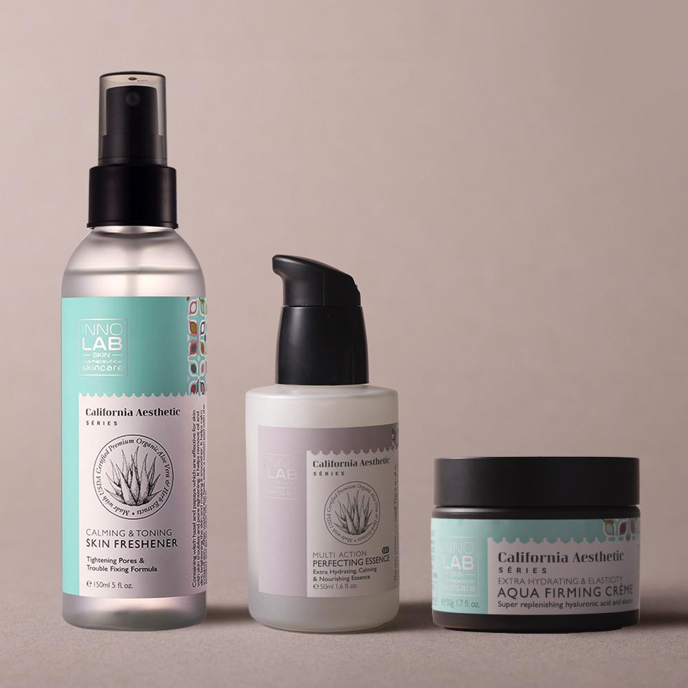 Skin Freshener 150ml + Perfecting Essence EGF 50ml + Aqua Firming Cream 50g one color free