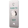 UHPPOTE Momentary Push To Exit Button Switch NO/COM Output Stainless Steel Panel for Access Control Hollow Door