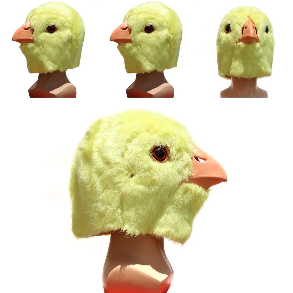 Animal Chick Latex Mask With Funny Design For Halloween Costume Party And Diy Cosplay