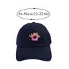 Casquettes de baseball brodées pour femmes, chapeau snapback, calotte souple, casquette à visière, mode, pare-soleil, fleurs, couleurs contrastées, couvre-chef mignon