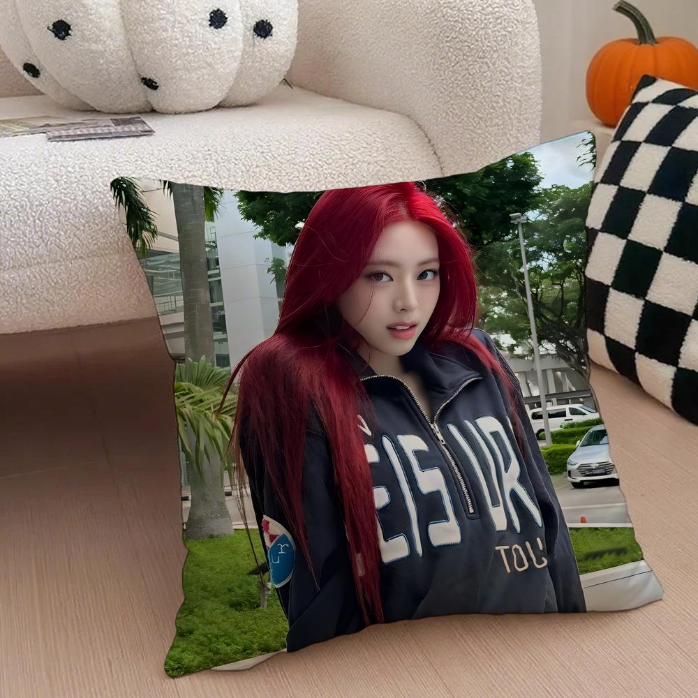 actor youthful SShin Yuna Cushion Cover Throw Pillow Cover Hidden Button Durable Polyester Chair Cushion
