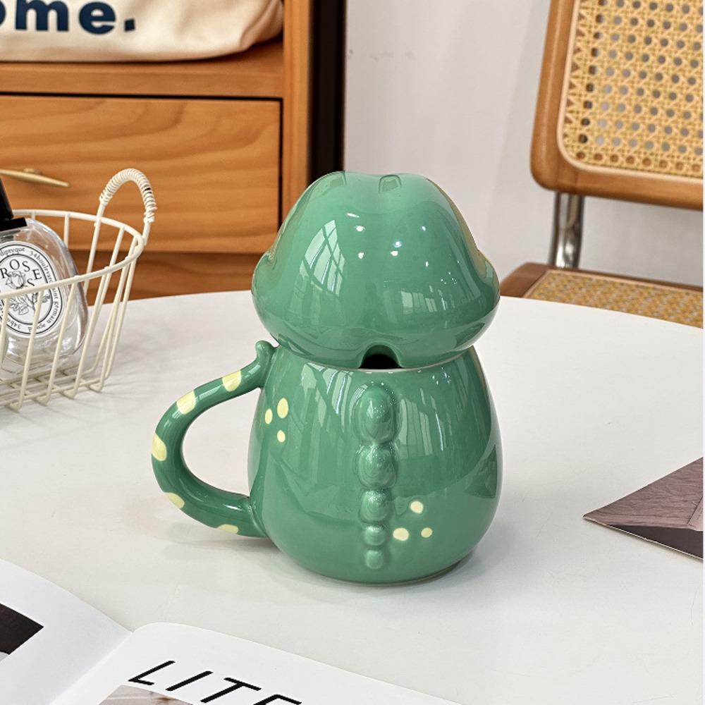 Creative Strange Snake Ceramic Mug Cute Cartoon Office Home High Value Couple Ceramic Water Cup with Lid