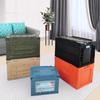 Car-mounted Foldable Storage Box, Camping Flip-top Side-opening Storage Box, Industrial-style Large Plastic Organizer Box