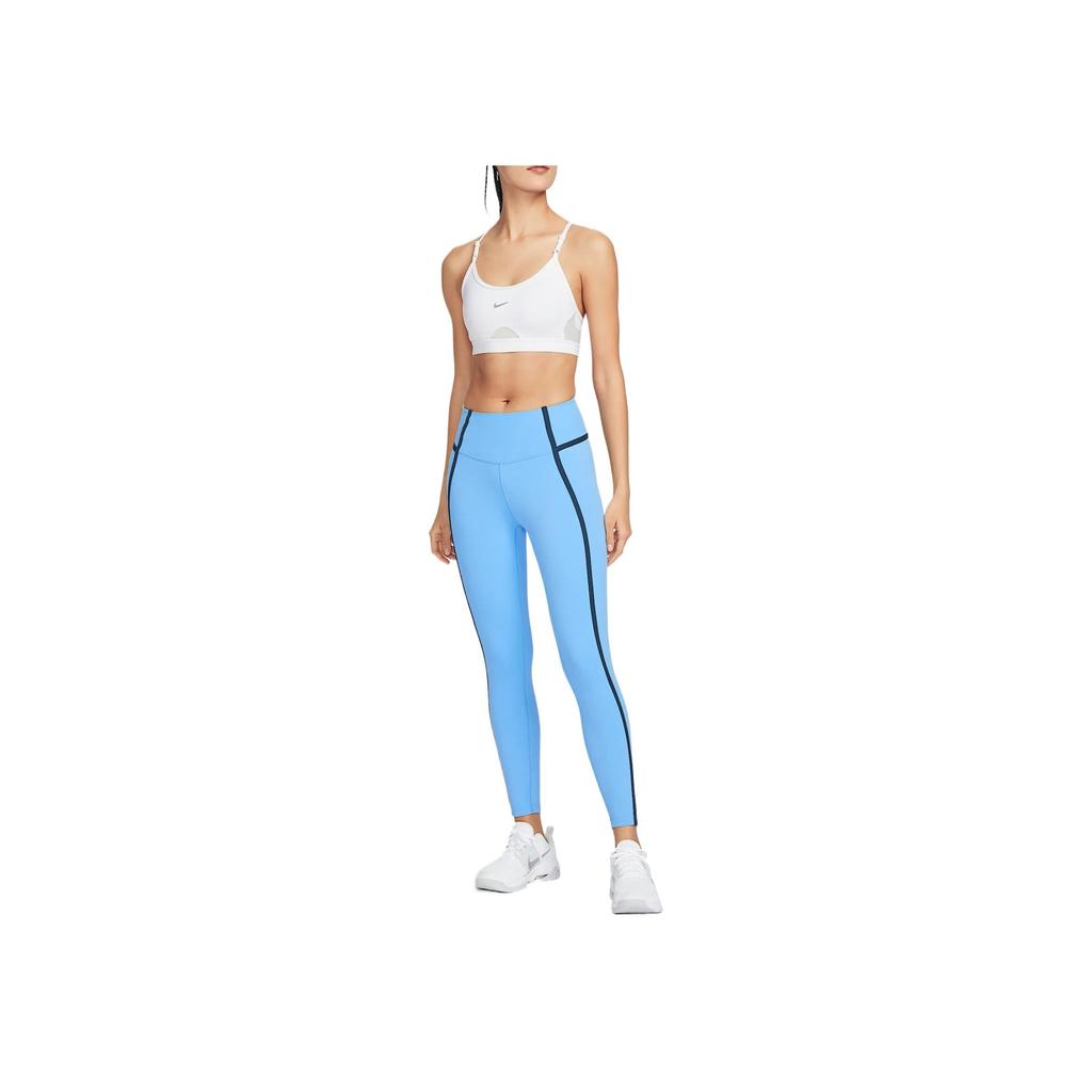 Nike One Series Quick-Dry High-Waisted Nine-Point Tight Sports Leggings Women Leggings University-Blue HJ1138-412