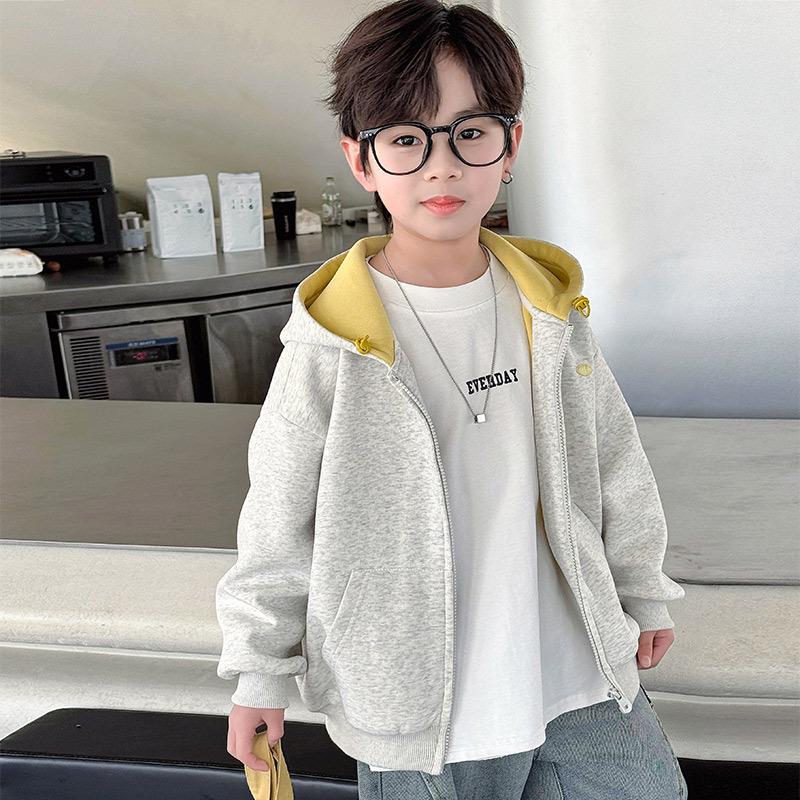 

Boys 2025 Spring/Autumn Hooded Jacket - Sporty & Casual 100 cm