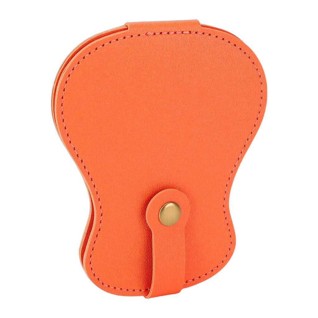 Guitar Shaped Guitar Pick Holder Stylish PU Leather Picks Storage Bag for Guitar Lovers 18 Slots