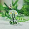 Creative Mini Glass Vase Transparent Plant Hydroponic Flower Durable Realistic Miniature Flower