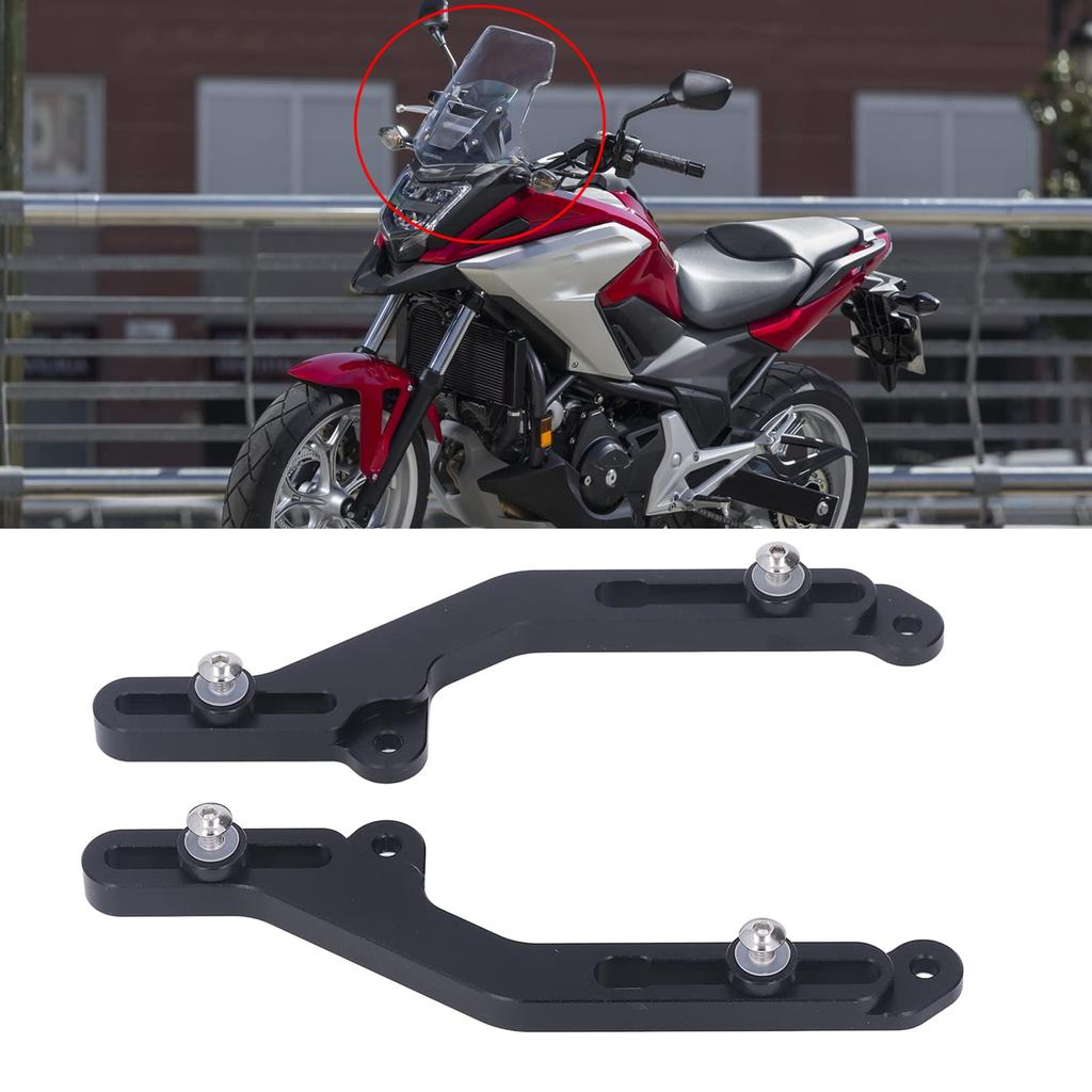 CUEI 1 Pair Motorcycle Windshield Windshield Adjuster Kit, CNC Aluminum Alloy Fit For Honda
