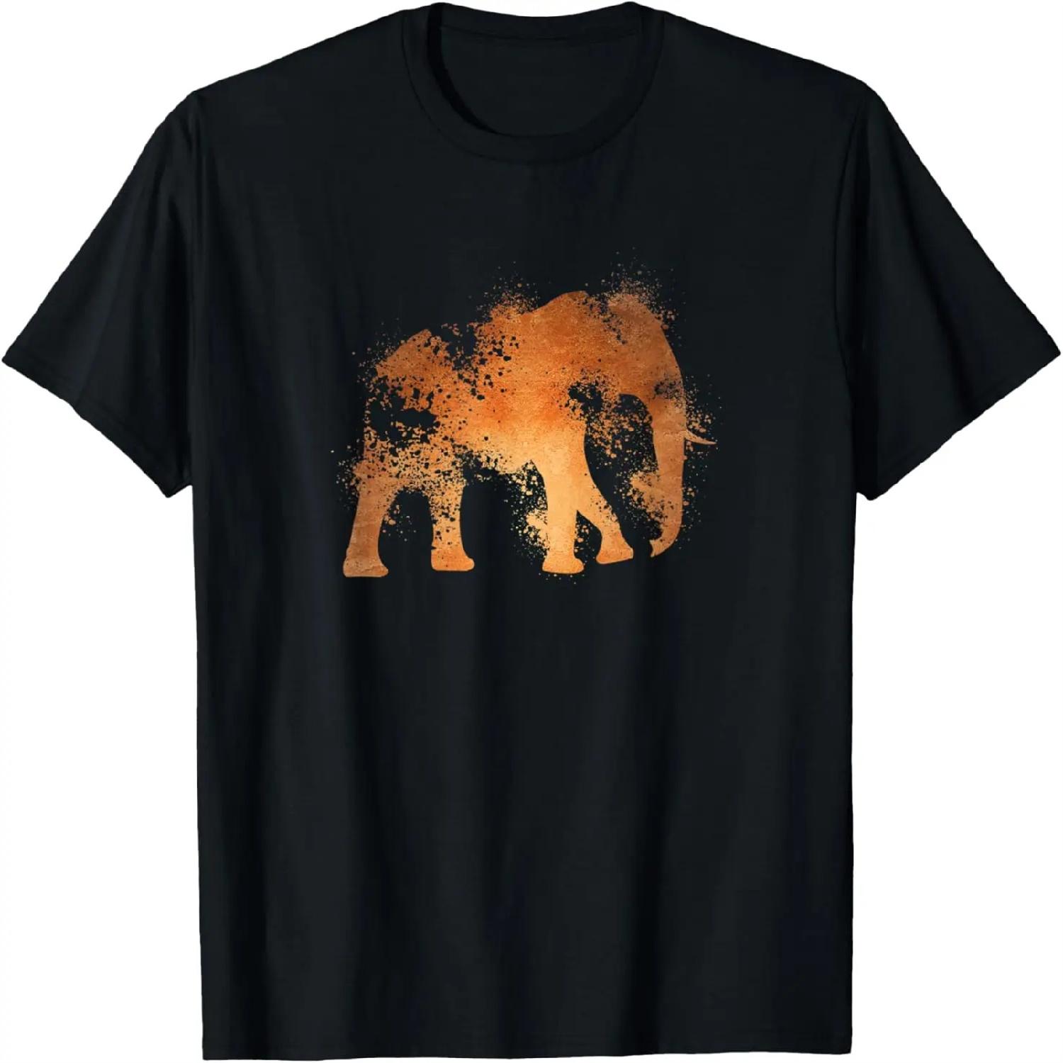 Nature Lover _ Forest Animal Silhouette _ Wild Elephant T-Shirt XXXXXL разноцветный