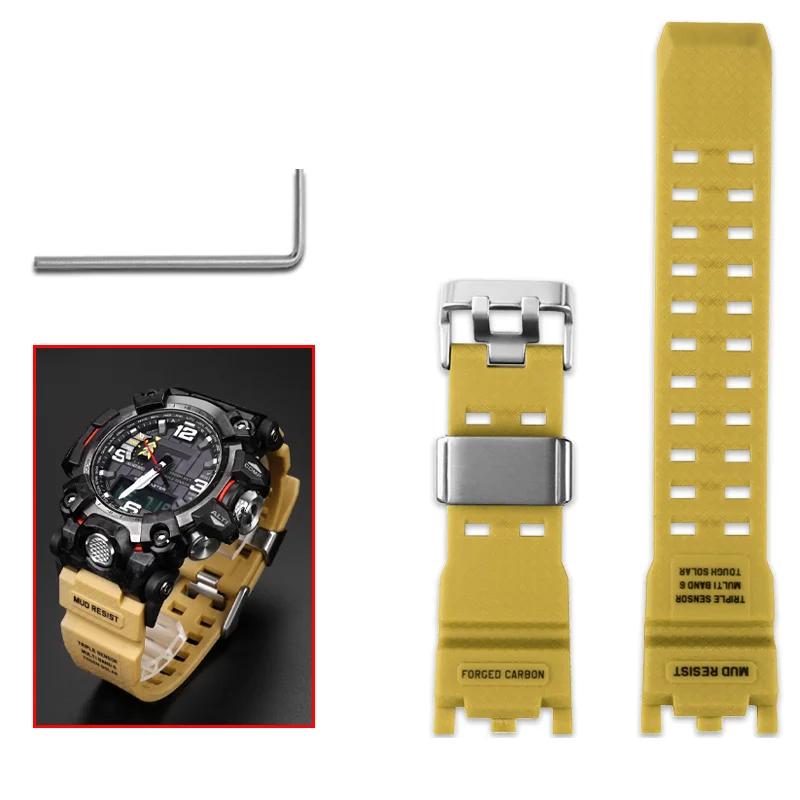 ONEWatch Akcesoria Do Casio G-SHOCK GWG-2000 GWG-2040 Mudmaster Wymienna Pasek Opaska Męski Sportowy Wodoodporny Żywica BransoletkaMN
