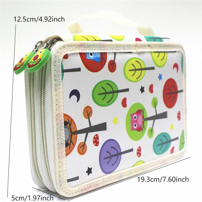Large Pencil Case Hole Sketch Zipper Capacity Art Painting Drawing Sketch Pen Storage Bag Organizer Paintbrush Statione 32/52/72