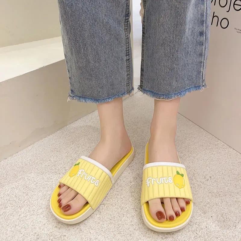 Fashion Flat Slipper Female Summer New 2024 Indoor House Comfortable Cute Sandals With Promotion Hot Casual Face Home Slippers Woman Hot
