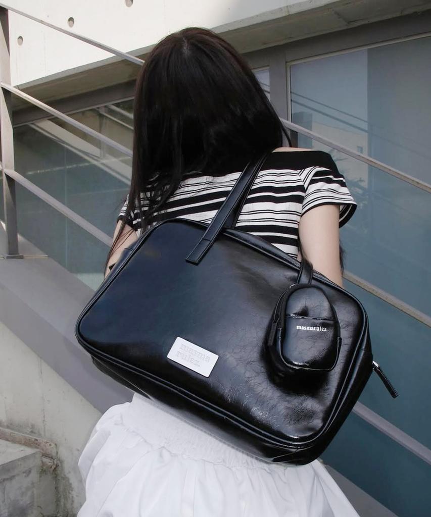 Masmarulez 304 Leather Pouch Shoulder Bag _ Black