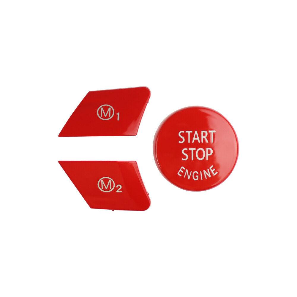 Car Steering Wheel Start Stop M1 M2 Button Replace Cover Fit for BMW M3 M4 M5 M6 X5M X6M F20 F22 F30 F32 F80 F82 F87