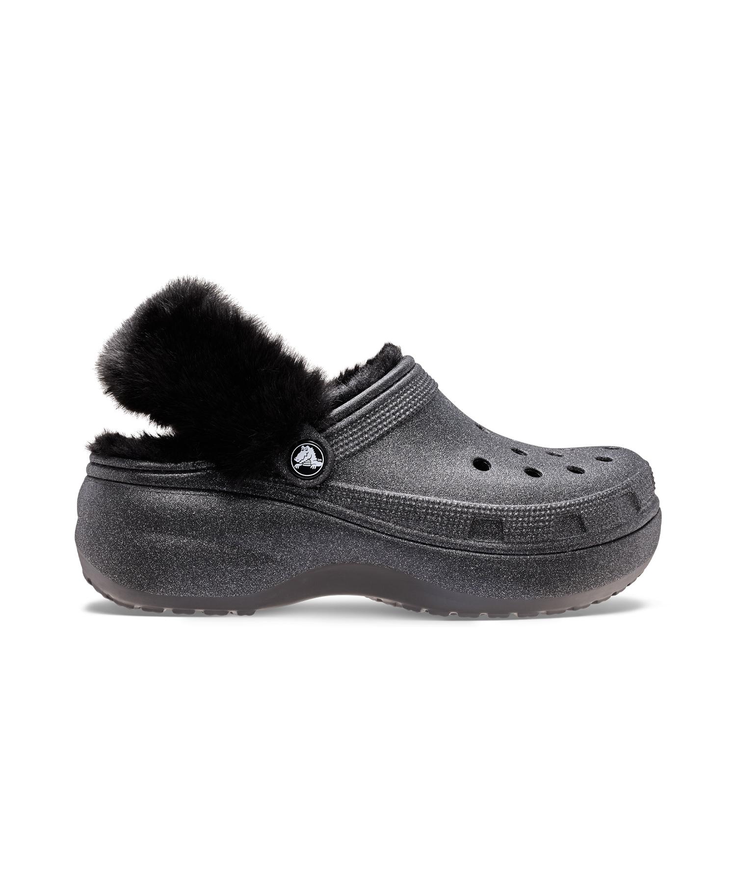Crocs Classic Platform Ride Glitter Clogs