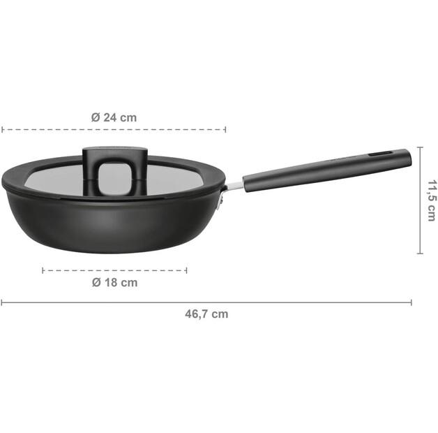 Frying Pan Fiskars Hard Face 24 Cm (1052230)