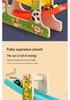 Wooden Racing Track Glider: Fun Educational Hand-Pushed Gravity Car Toy