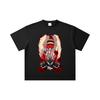 260 GSM Double Yarn 32 Count 100% Cotton Dandadan V34 Okarun Turbo Print Unisex Heavy Cotton T Shirt