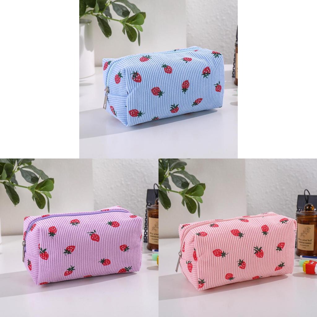 Cosycorduroy Pencil Case With Large Capacity For Students And Makeup Storage