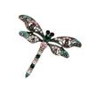 Fashionable Sophisticated Dragonflies Lapel Pin with Dripping Oil Designs Contrast Accessory for Party Supplies Costumes