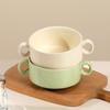 Ceramic Double-Ear Steamer Bowl - Creative 2025 Model for Soups and Steamed Eggs