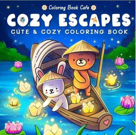 Children's Cartoon Coloring Book: Cute, Comfortable, Warm, Stress Relief, Simple Graffiti Drawing for Kids