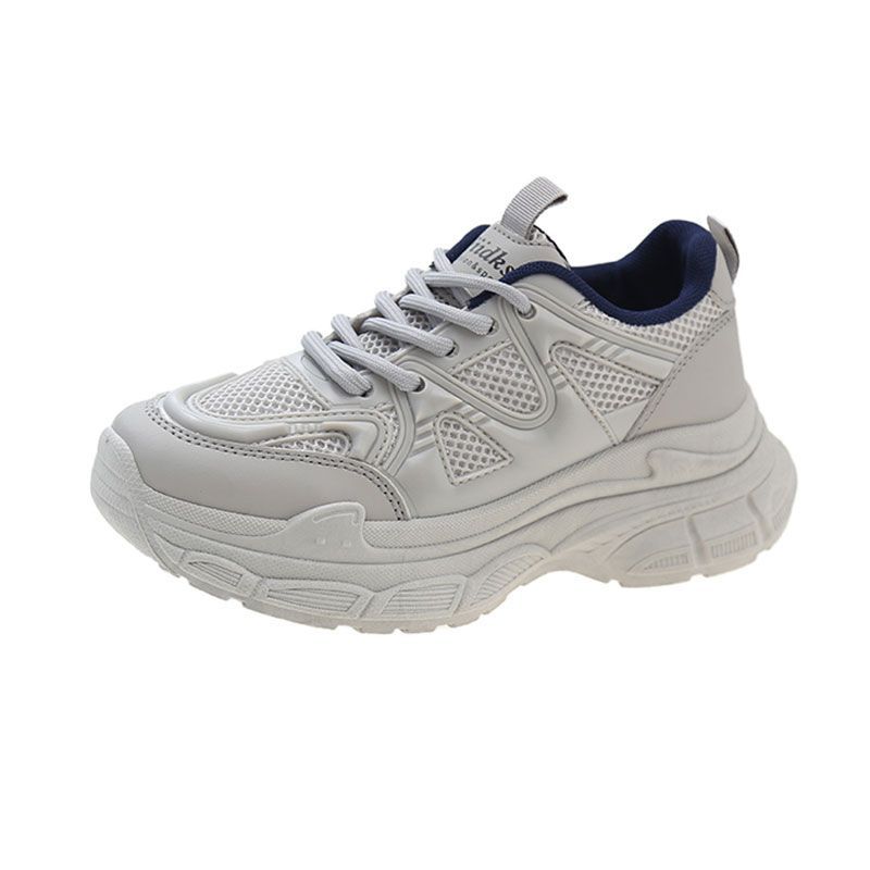 This year, the popular dad shoes girl 2025 new spring and summer mesh women's shoes are popular, and the thick-soled casual little white sports shoe