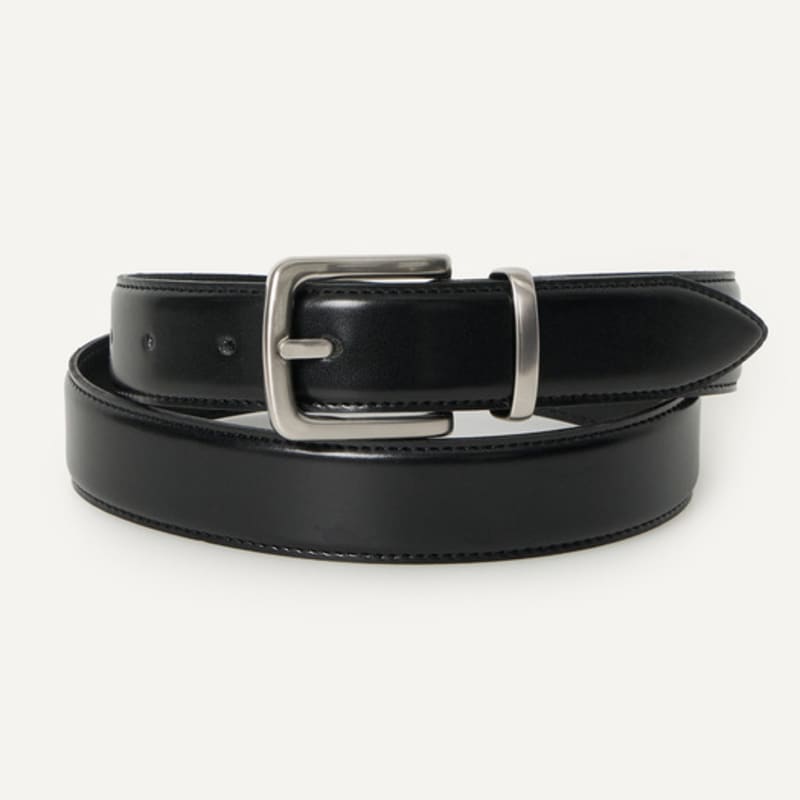 

38comeoncommon 30мм Классический квадратный кожаный ремень (Серебряный) FREE