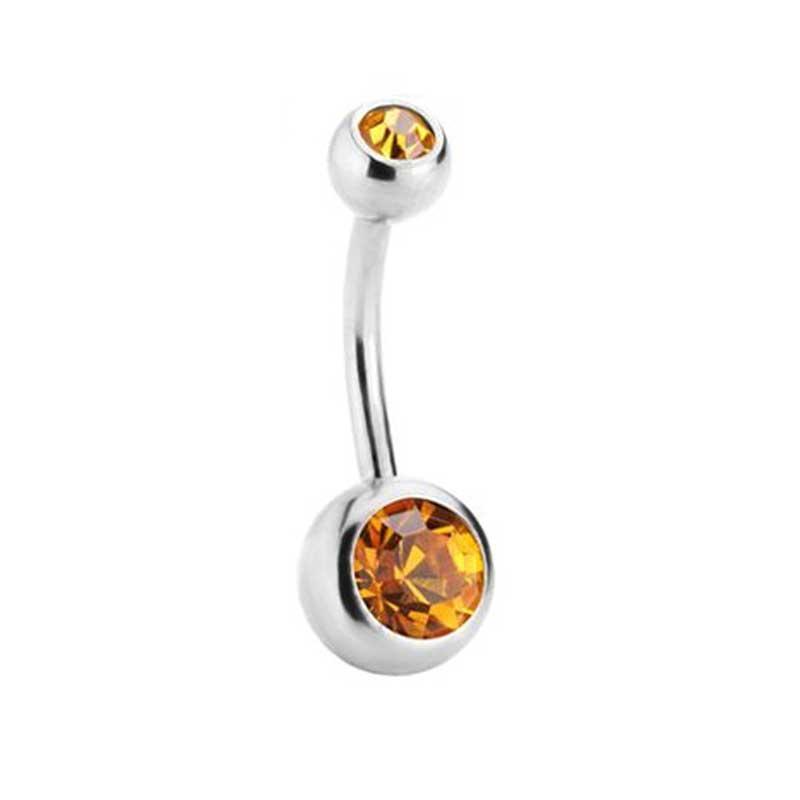 Neue Mode Sexy Damen Chirurgischer Stahl Kristall Bauchnabel Bauchnabelringe Bar Körperschmuck Piercing Schmuck