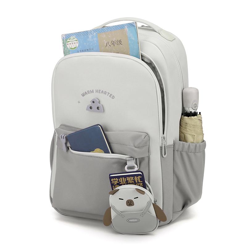 Schulranzen mit großer Kapazität für Studenten, Herren- und Damen-Rucksack mit Farbkontrast