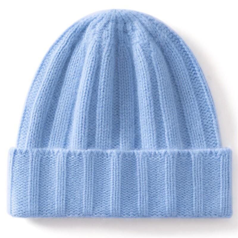 2026 Winter Cashmere Beanie Hat Unisex Warm Knit Cap Outdoor Cycling Adults Kids