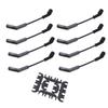 Spark Plug Wire Set 8mm Dia 500Ohmsft Black Stainless Steel Plug 9070CK Replacement for GM LS