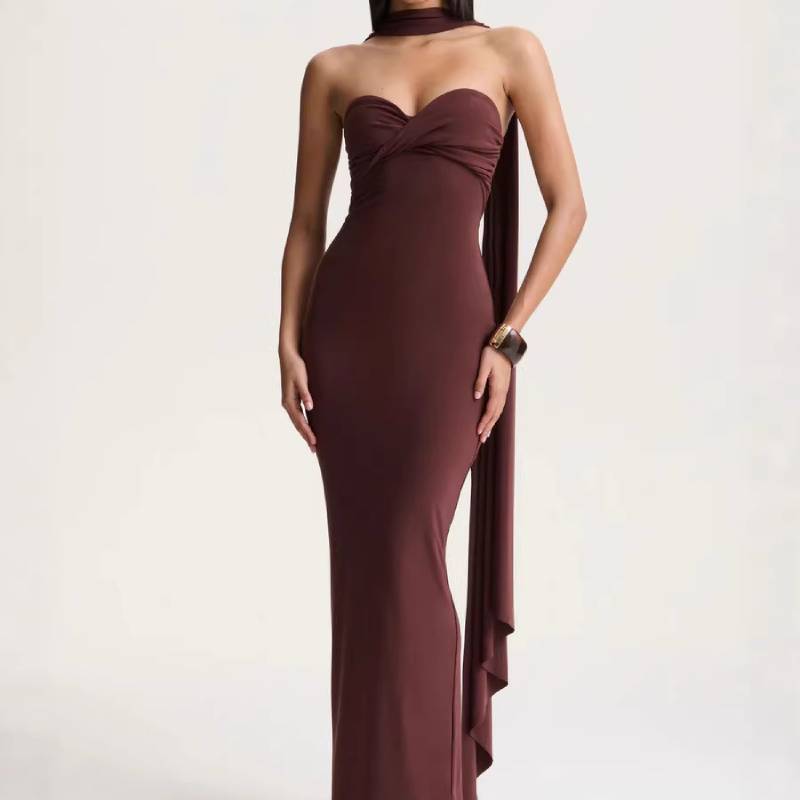 Summer Wrap Dress With Milk Silk Fabric For Casual And Party Wear