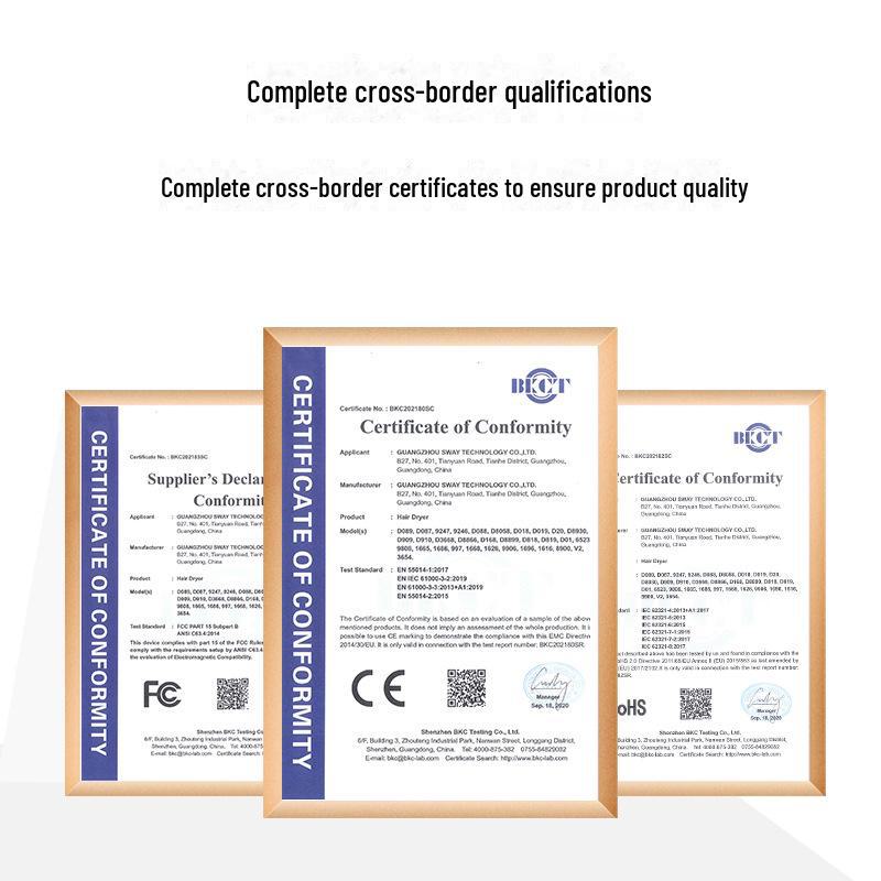 Hochleistungs-Ionen-Haartrockner - Salonqualität, UK/US-Standards