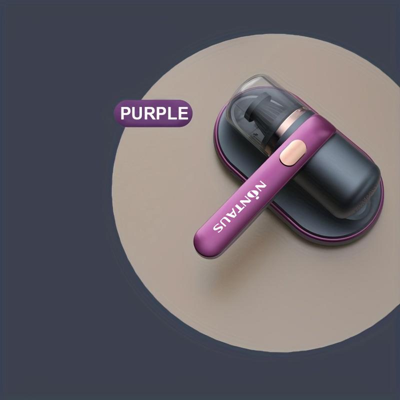 

1 шт., Пылесос для кровати, Суперсильное всасывание и низкий уровень шума, УФ-свет, Моющийся HEPA-фильтр для глубокой очистки, Ручной пылесос, Беспроводной пылесос для матраса фиолетовый