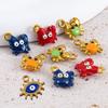 2pcs Cute Dripping Oil Crab Pendant Stainless Steel DIY Keychain Necklace Bracelet Accessories Trend Jewelry Making Accessories