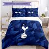 Tottenham Hotspur Pattern Printed 3PCS Bedding Set Soft Skin-Friendly Washable Duvet Cover & Pillowcases Set All Season Bedroom