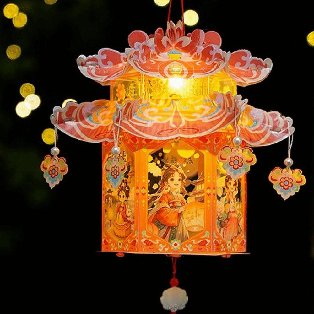 PVC Mid-Autumn Festival Lantern Glowing Luminous Lantern Bunny Lantern Kit  Wedding Decor