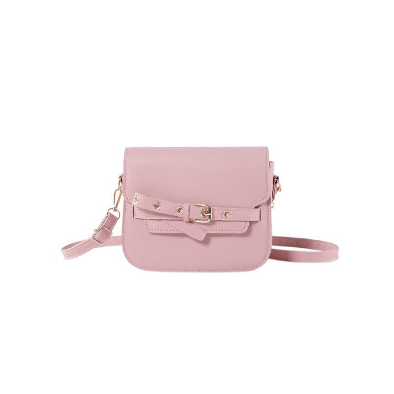 Fashionable Small Square Bag For Women With High-end Feel Street-style Trend Pu Material Spring Collection розовый