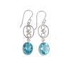 Sky Blue Topaz Gemstone 925 Sterling Silver Jewelry Handmade Earrings 2.00" EE-17-4