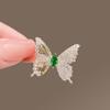 Smart Flash Diamond Butterfly Brooch High-end Female Cute Corsage Versatile Anti-light Buckle Temperament Pin Exquisite Accessories