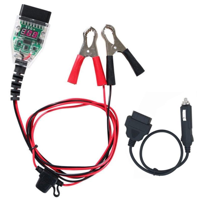 Samochodowy OBD2 kabel zasilania awaryjnego narzędzie do wykrywania złącza akumulatora