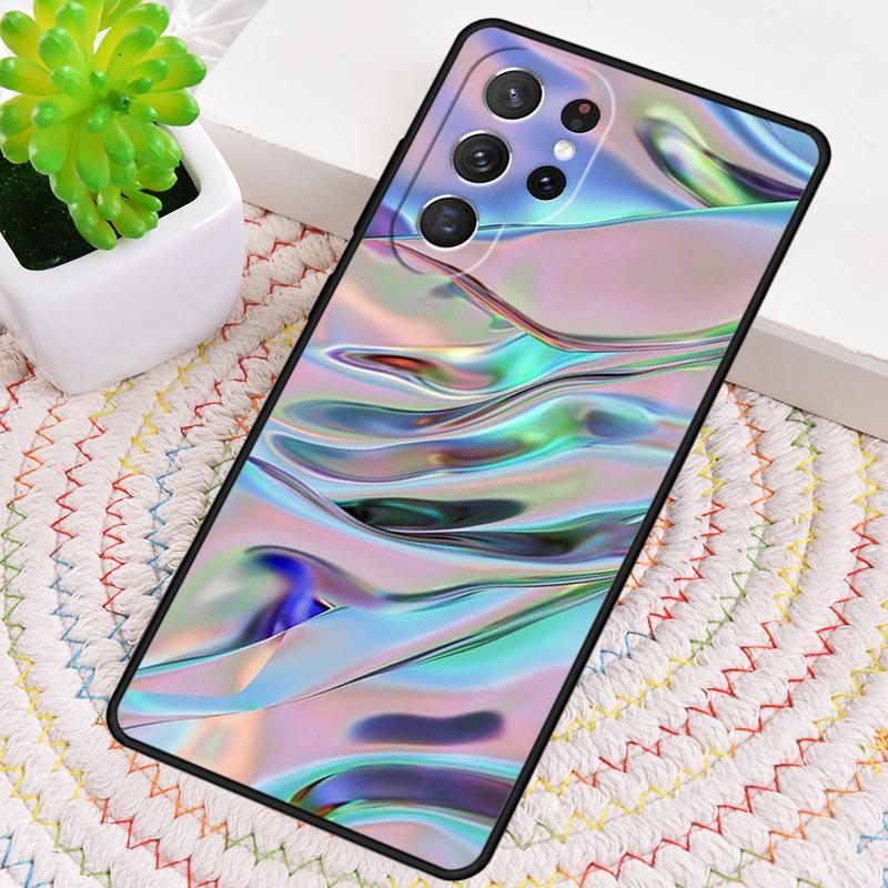 Holographic Dope Trippy Print Silicone Phone Case For Samsung Galaxy Note 10 Pro S26 S25 S24 S23 S22 S21 Plus Ultra Capa Cover