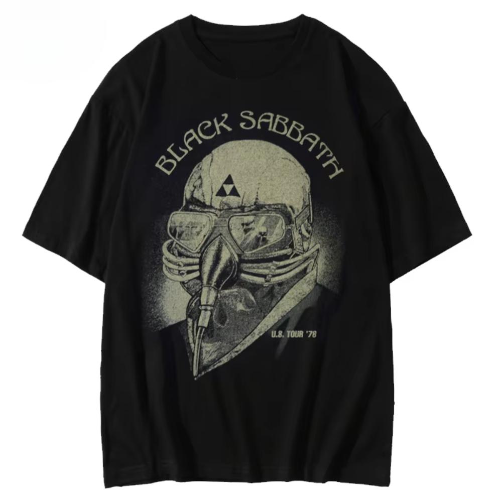 2025 Sommer Herren Kurzarm Extrem Berühmt BLACK SABBATH Band T-Shirt Britischer Rock Black Sabbath Europäischer und Amerikanischer Trend