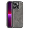 Case for iPhone 13 Pro - Leather/PU, Gray, MagSafe