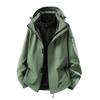 Men Women 3-in-1 Waterproof Windproof Hiking Jacket With Removable Down Liner Outdoor Trekking Camping Winter
