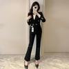 Women's Non-Iron Professional Suit Set – Ideal for College Interviews, Formal Wear, and Commutes. Two-Piece High-End Set for Spring and Autumn.