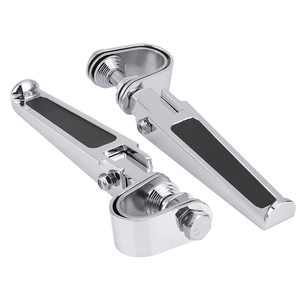Motorcycle Foot Pegs with Engine Guard Clamps for Motorbike 1" To 1?14