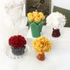 3D Lily bouquet candle silicone mold bow bouquet cake chocolate silicone mold rose bouquet resin silicone mold home decoration