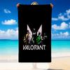 Quick Dry Beach Towel Valorant Pattern, Lightweight Absorbent Towel for Pool Beach Vacation Use